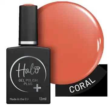 Halo Gel Polish Plus 12ml (Coral)