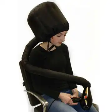HairTools Black Portable Hairdryer Hood