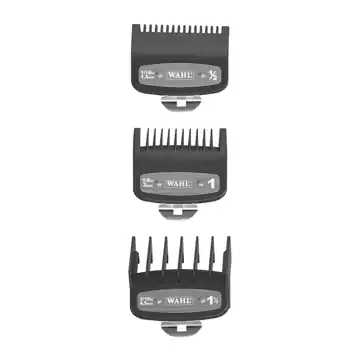 Wahl Premium Cutting Combs pack of 3 (#0.5, 1 & 1.5)