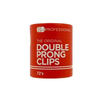 LJ Professional Double Prong Curl Clips (72)