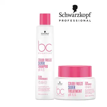 Schwarzkopf BC Color Freeze Silver Shampoo Ph4.5 Shampoo 250ml & Treatment 200ml Duo
