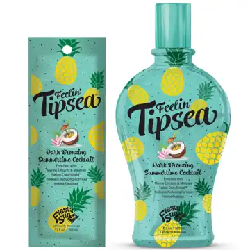 Fiesta Sun FEELIN' TIPSEA Dark Bronzing Summertime Cocktail Tanning Lotion 350ml