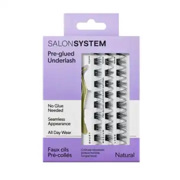 Salon System Underlash Pre Glued Natural Mixed Pack
