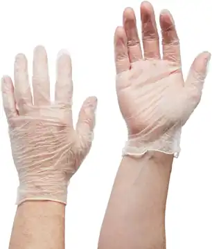 Vinyl Clear Powder Free Disposable Gloves (100)